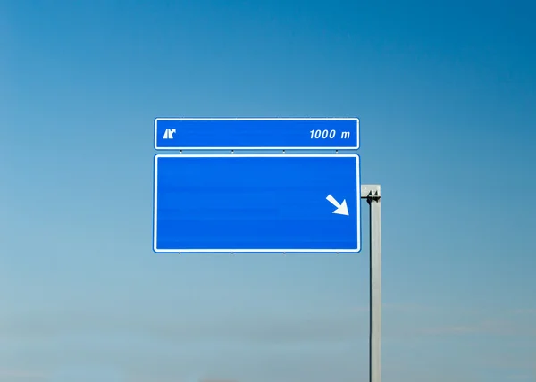 Road sign with copyspace — Stock Photo, Image