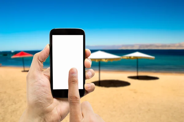 Toccando la spiaggia — Foto Stock