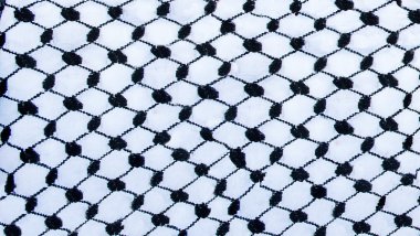 Geleneksel Ürdün headkerchief siyah