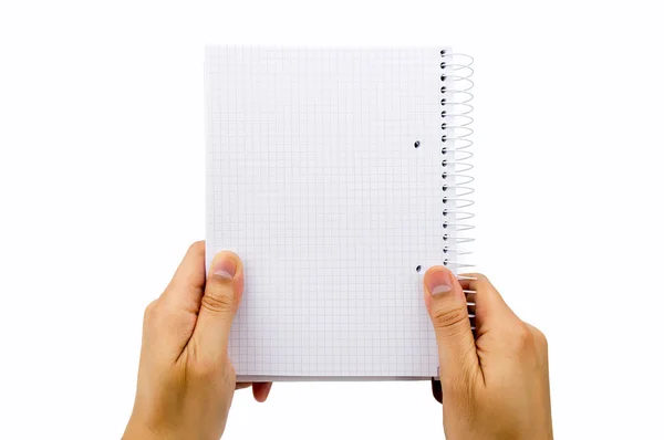 With the notebook — Stock Photo, Image