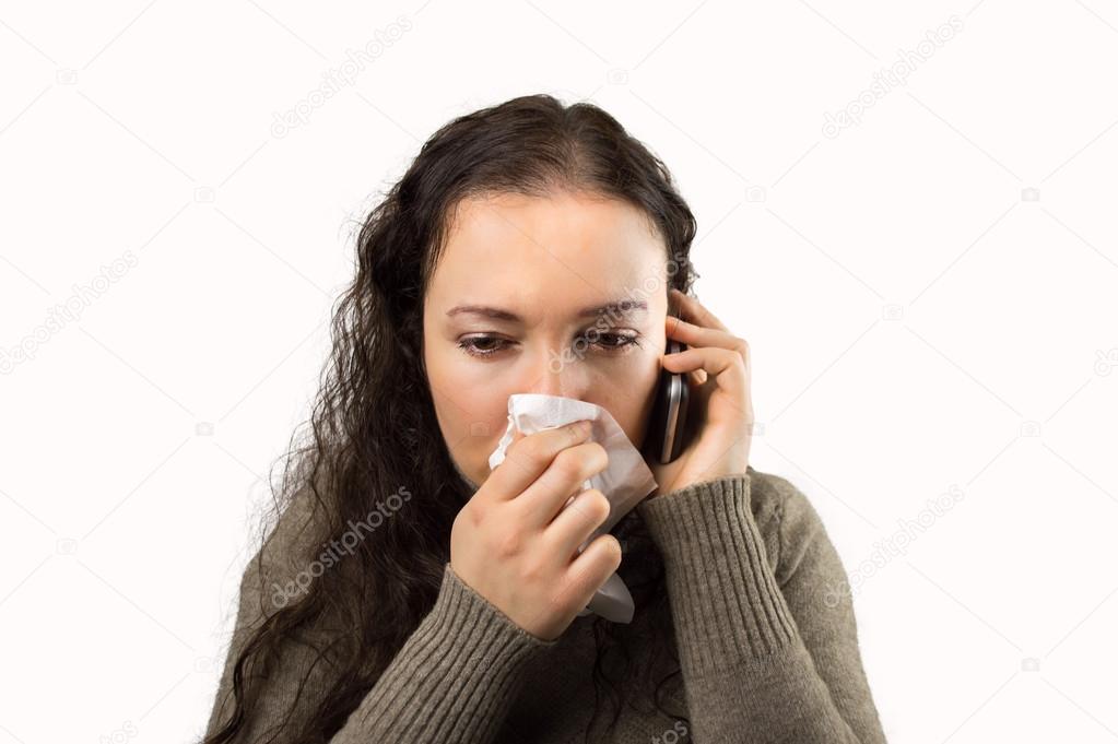 woman calling the doctor