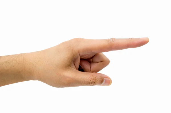 The finger pointing the way — Stock Photo, Image