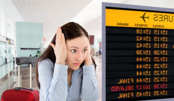 Mi vuelo ha sido cancelado —  Fotos de Stock