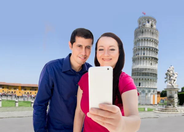 Selfie in Pisa — Stock Photo, Image