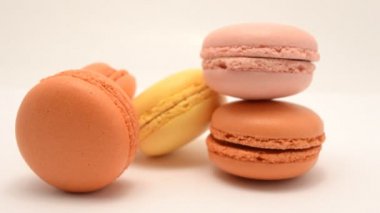 Grup lezzetli macarons