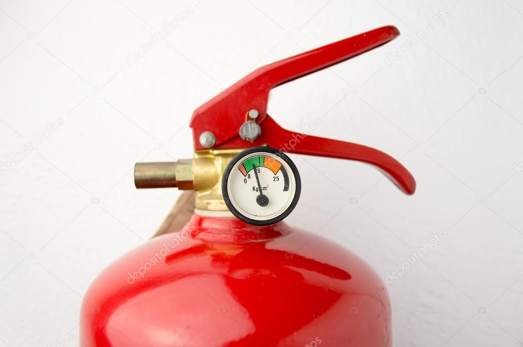 closeup of fire safety