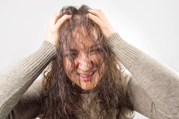 A hajam sérült — Stock Fotó