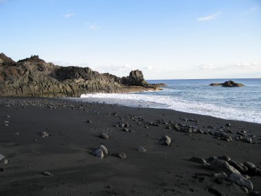 siyah la Palma beach 