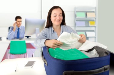 kıyafetinin bavul bir paketleme