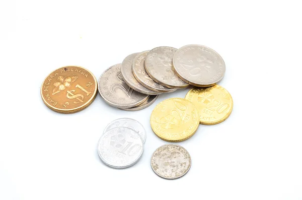 Old Malaysian sen coins — Stock Photo, Image