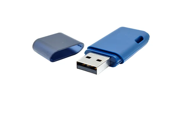Blue pen drive — Stock Photo, Image
