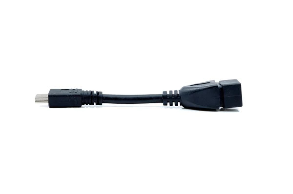 Cable USB negro — Foto de Stock