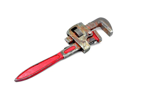 Llave de tubo roja — Foto de Stock