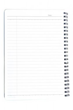 boş bir not defteri açın