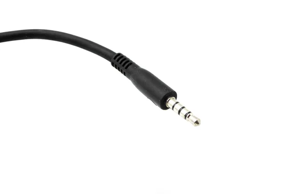 Jack plug en een kabel — Stockfoto