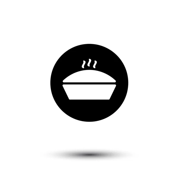 Vector casserole icône de cuisson chaude — Image vectorielle