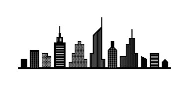 Çizgili cityscape Tema