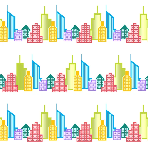 Fondo de la ciudad sin fisuras — Archivo Imágenes Vectoriales