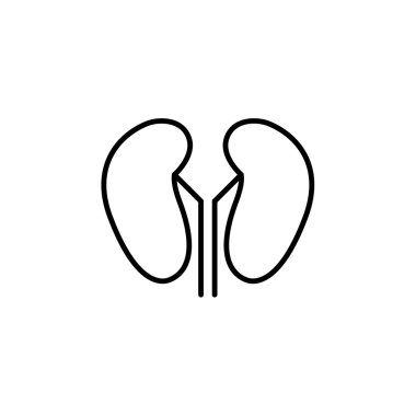 Vektör böbrek simgesi