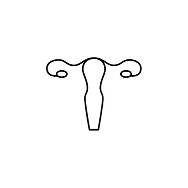 Vektör rahim anahat simgesini