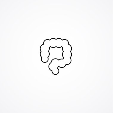 Vektör kolon basit simgesi