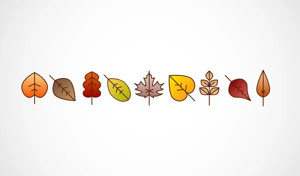 Vector herfstbladeren mooie moderne herfst decoratieve achtergrond banner — Stockvector