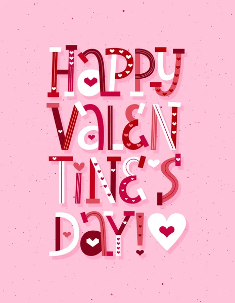 Feliz Dia dos Namorados romântico fundo do cartão rosa —  Vetores de Stock