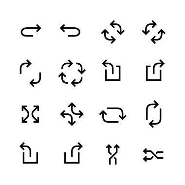 Karıştırma ok simgelerini tazele. Piksel mükemmel