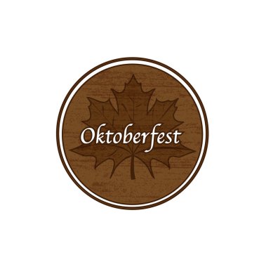 kahverengi oktoberfest damgası