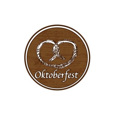 kahverengi oktoberfest damgası