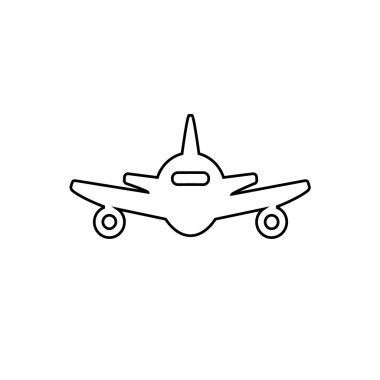 soyut hat uçak simgesi