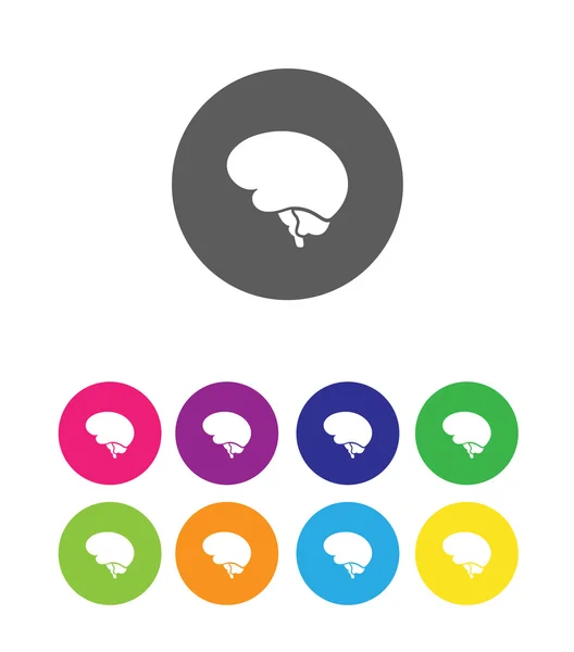 Minimal brain icon — Stock Vector