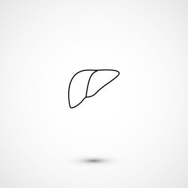 Basit karaciğer simgesi