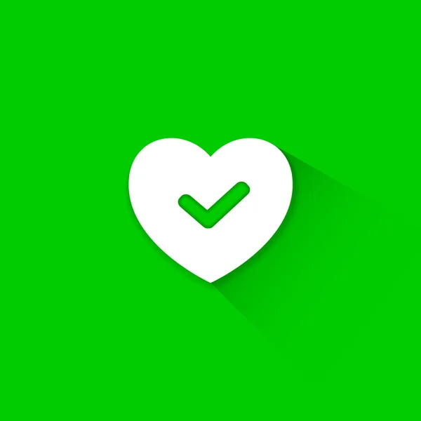 Green gott hjärta ikon — Stock vektor