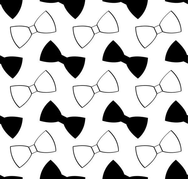 Sorunsuz siyah beyaz papyon desen