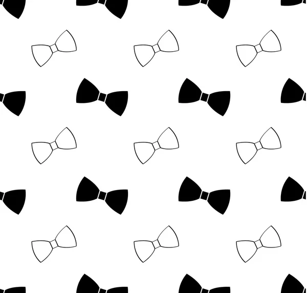 Sorunsuz siyah beyaz papyon desen