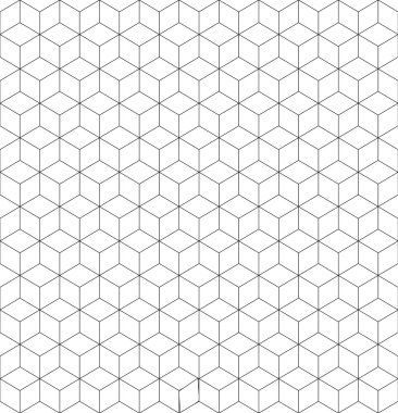 Gray and white cubes seamless pattern clipart