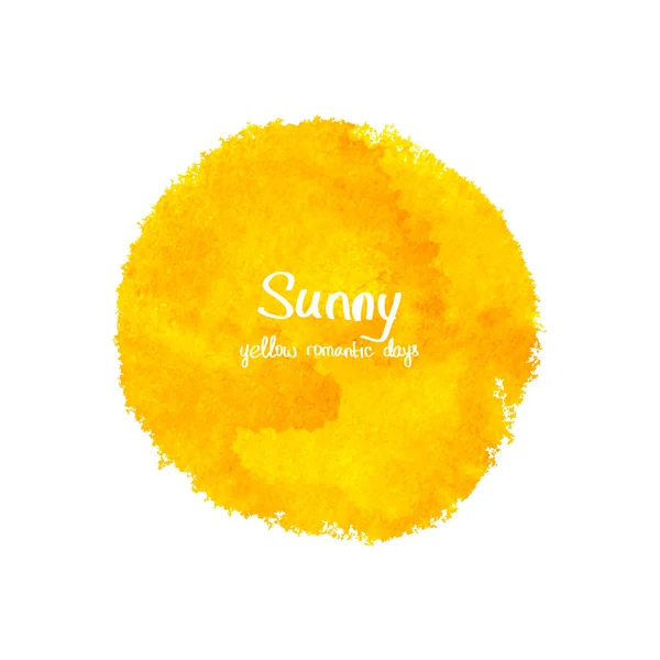 Sarı Yaz suluboya vektör afiş