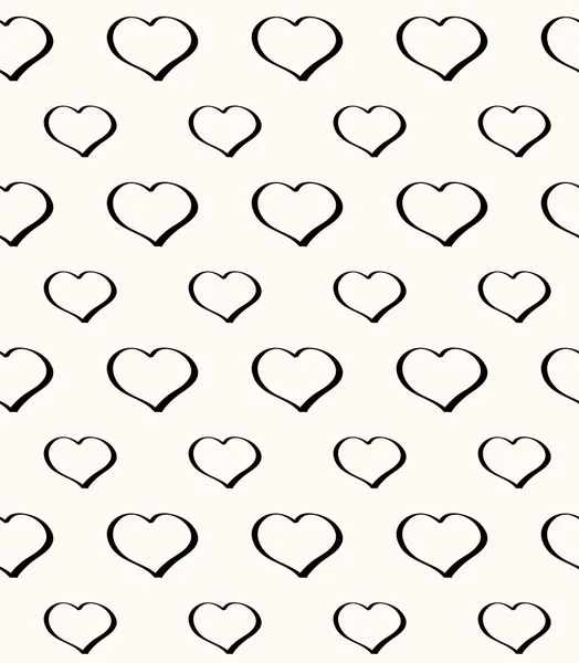 Abstractos corazones sin costura fondo romántico — Vector de stock