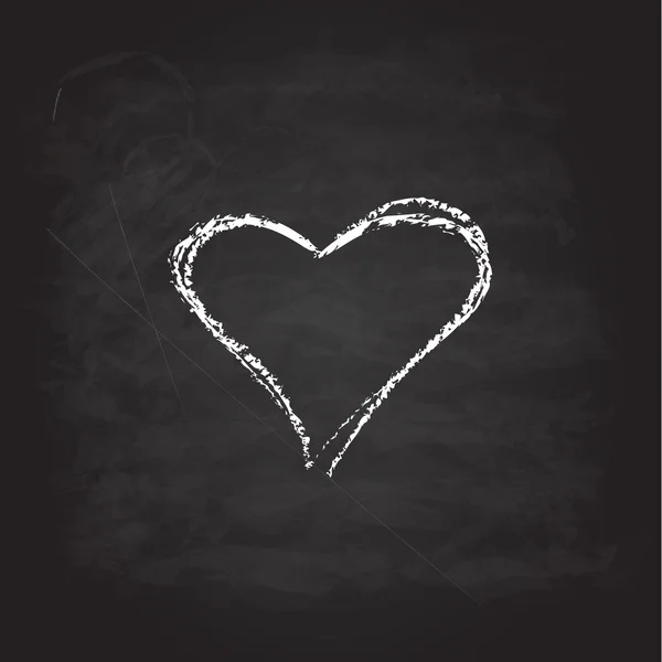 Coeur blanc abstrait — Image vectorielle
