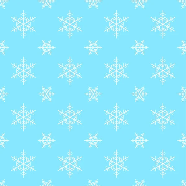 Inconsútil copo de nieve Navidad vector de fondo — Archivo Imágenes Vectoriales