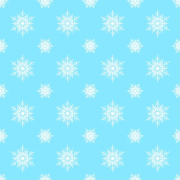 Inconsútil copo de nieve Navidad vector de fondo — Vector de stock