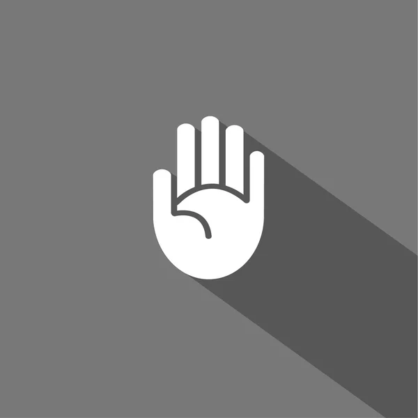 Icona della mano vettoriale — Vettoriale Stock