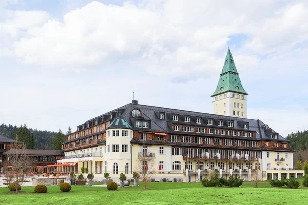 A tekintélyes hotel Schloss Elmau 41 fórum G7-csúcstalálkozón — Stock Fotó