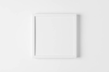 Beyaz duvar çerçeve modeli, kare boyutunda.