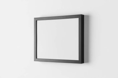 Siyah duvar çerçeve modeli, manzara oryantasyonu, 8x10.