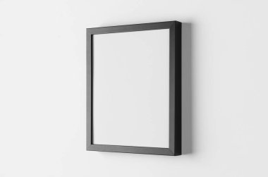 Siyah duvar çerçeve modeli, portre yönelimi, 8x10.