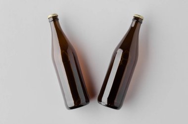 Bira şişesi maketi, kehribar cam