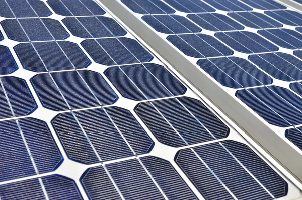Detalle de un panel solar — Foto de Stock