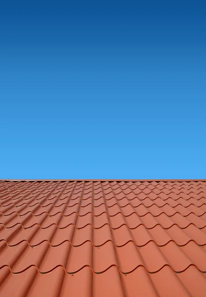 New roof of sheet metal — Stock Photo, Image